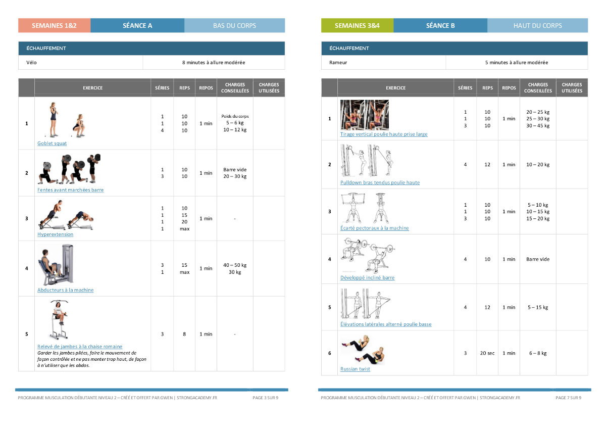 Programme Musculation 3 Jours Par Semaine Pdf fitnessvogue.net